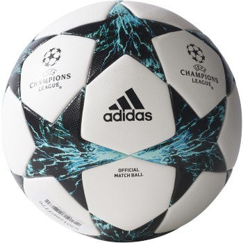 adidas Finale 17 Official Match Ball - White/Black/Dark Green/Energy Blue Balls White/Black/Dark Green/Blue 5 - Third Coast Soccer