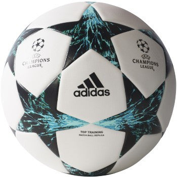 adidas Finale 17 Top Training - White/Black/Dark Green/Energy Blue Balls White/Black/Gold Metallic 5 - Third Coast Soccer
