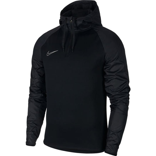 Nike Dri-Fit Repel Academy Hooded Drill Top Jackets Black/Black Mens Small - Third Coast Soccer
