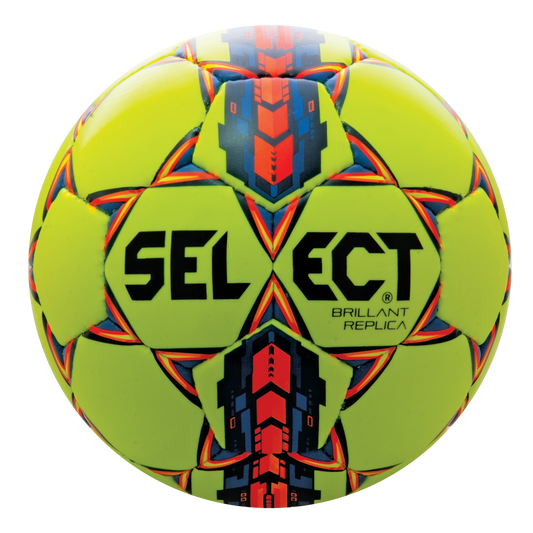 Select Brilliant Replica Ball Size 4 - Yellow/Orange/Blue Balls Yellow 4 - Third Coast Soccer