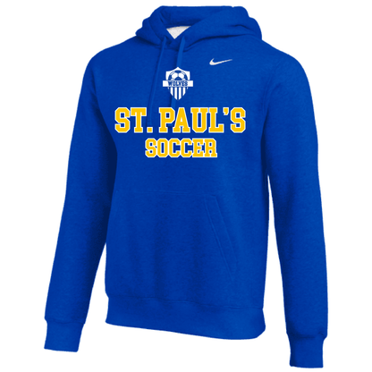 Nike St. Paul's HS Club Fleece Pullover Hoody St. Pauls 23 Team Royal/White Mens Small - Third Coast Soccer