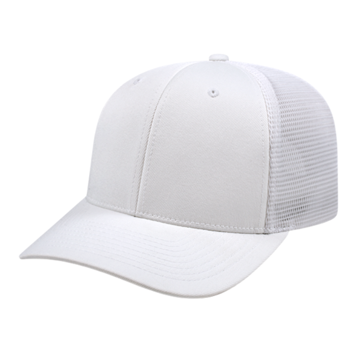 Cap America Flexfit Trucker Hat Hats White/White  - Third Coast Soccer