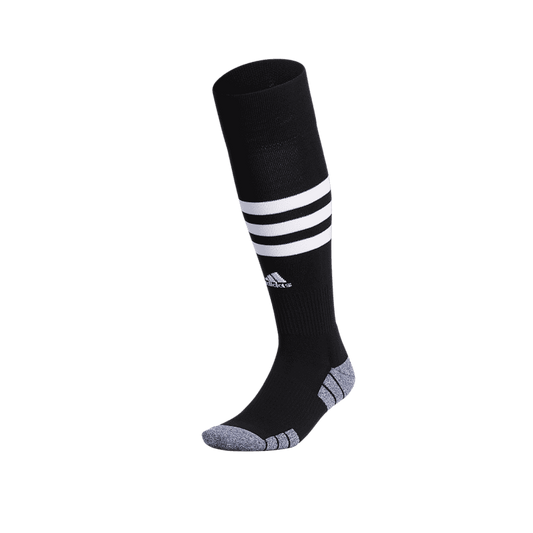 adidas 3-Stripe Hoop Sock - Black/White Socks   - Third Coast Soccer