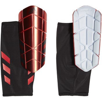 adidas Ghost Pro Shinguards - Red/White Adult Shinguards Reacore/White Small - Third Coast Soccer