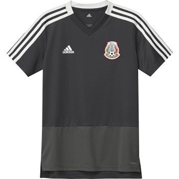 adidas Mexico Youth Training Jersey 2018 - Utility Black/White International Replica Youth Extra Small Utility Black/White - Third Coast Soccer