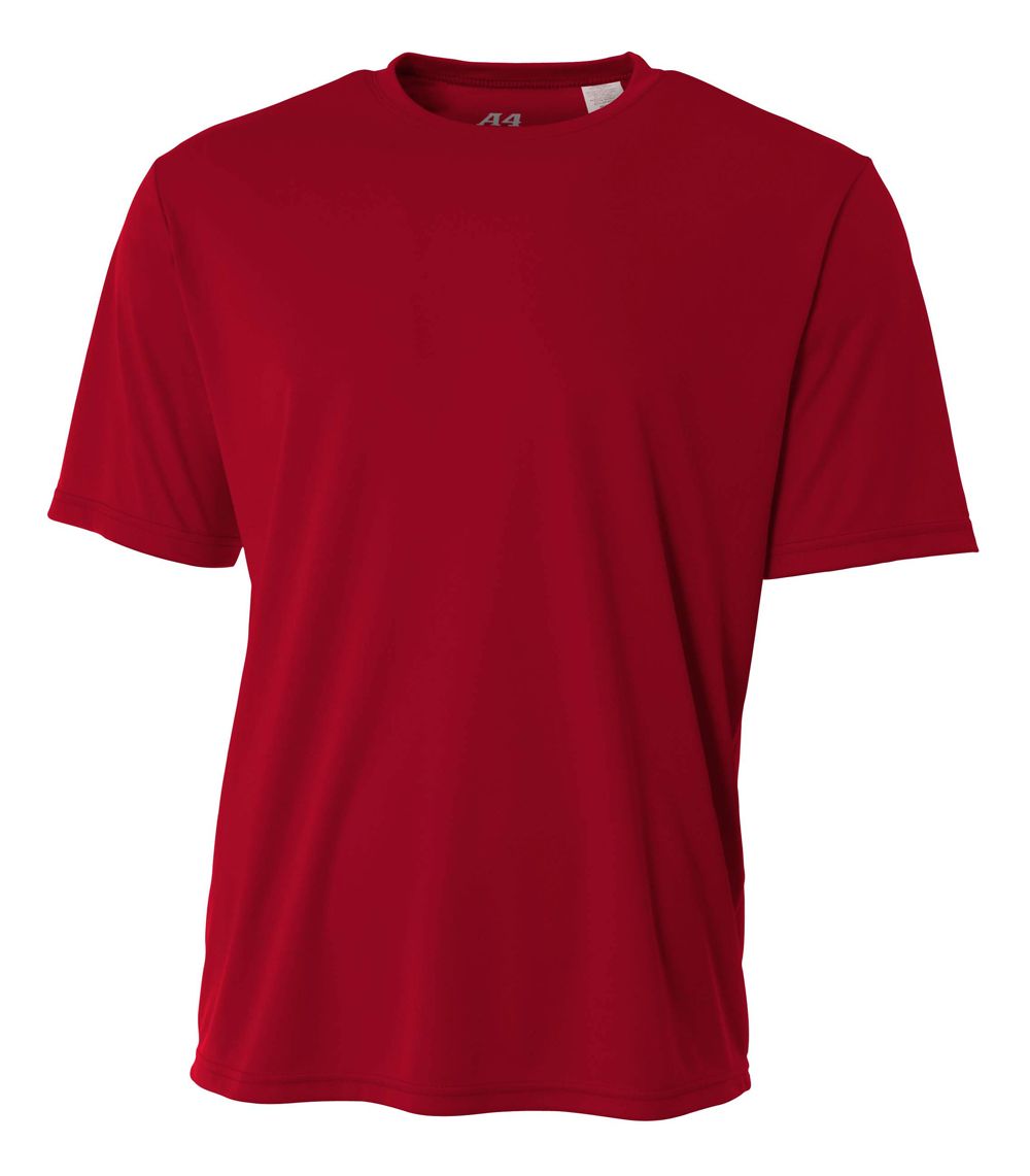 A4 Youth Cooling Performance Crew Training Jersey Cardinal Youth XSmall - Third Coast Soccer