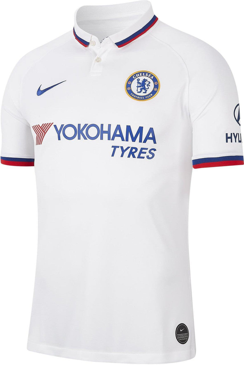 Nike Youth Chelsea Fc Stadium Away Jersey 19/20 Club Replica Youth Small White/Rush Blue - Third Coast Soccer