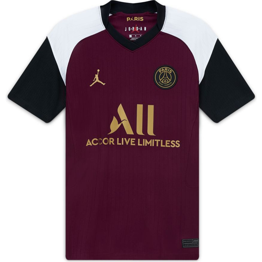 Nike Paris St. Germain Youth Third Jersey 20/21 Club Replica Youth Small Bordeaux/Truly Gold - Third Coast Soccer