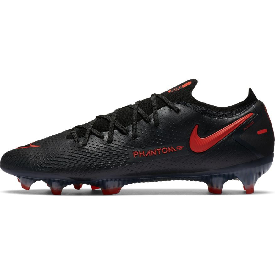 Nike Phantom Gt Elite Fg - Black/Red/Grey Mens Firm Ground Mens 8 Black/Chili Red/Dk Smoke Grey - Third Coast Soccer