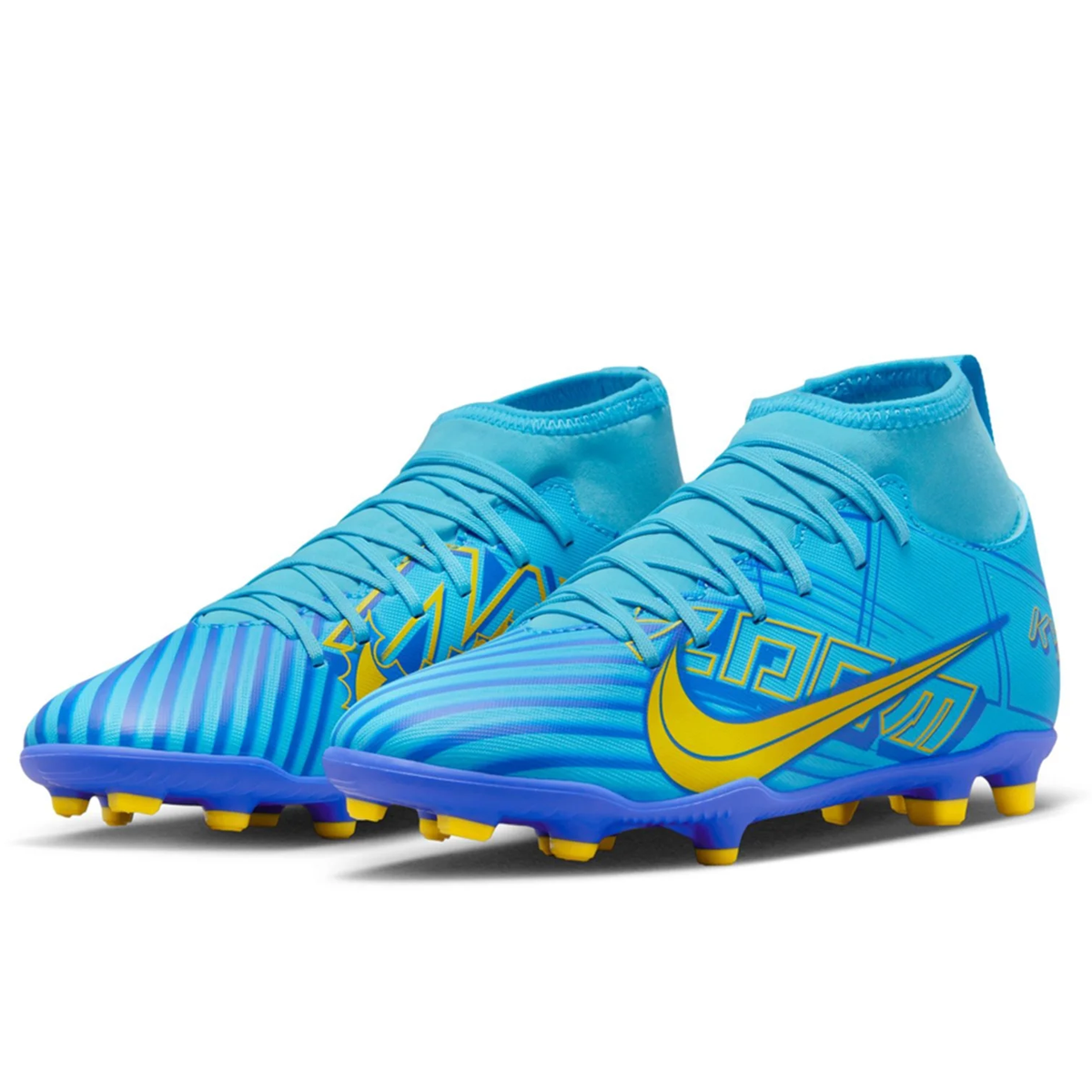 Nike Junior Mercurial Superfly 9 Club KM FG - Baltic Blue/White Youth Footwear Closeout   - Third Coast Soccer