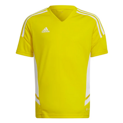 adidas Condivo 22 Jersey - Yellow/White apparel closeout - Third Coast Soccer