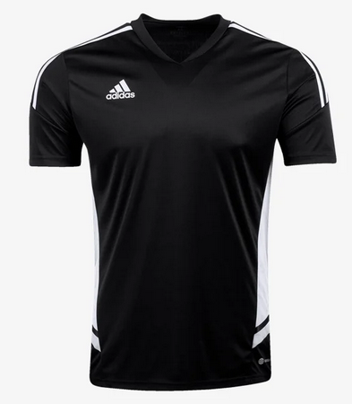 adidas Youth Condivo 22 Jersey - Black/White apparel closeout - Third Coast Soccer