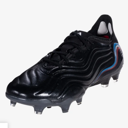Adidas Copa Sense.1 FG - Black/White/Blue Rush Mens Footwear Black/White/Blue Rush Mens 6 - Third Coast Soccer