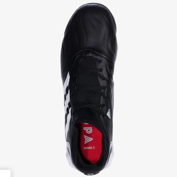 adidas Copa Sense.3 TF - Black/White/Vivid Red Mens Footwear Mens 8 Black/Whit - Third Coast Soccer