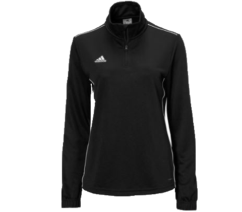adidas Women's Core 18 Training Top - Black Jackets Black/White Womens Extra Small - Third Coast Soccer