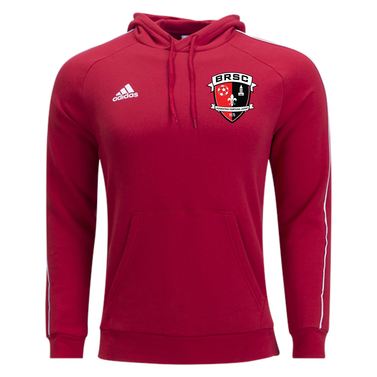 adidas Brsc Core 18 Hoody - Red BRSC Spiritwear Red Mens Small - Third Coast Soccer