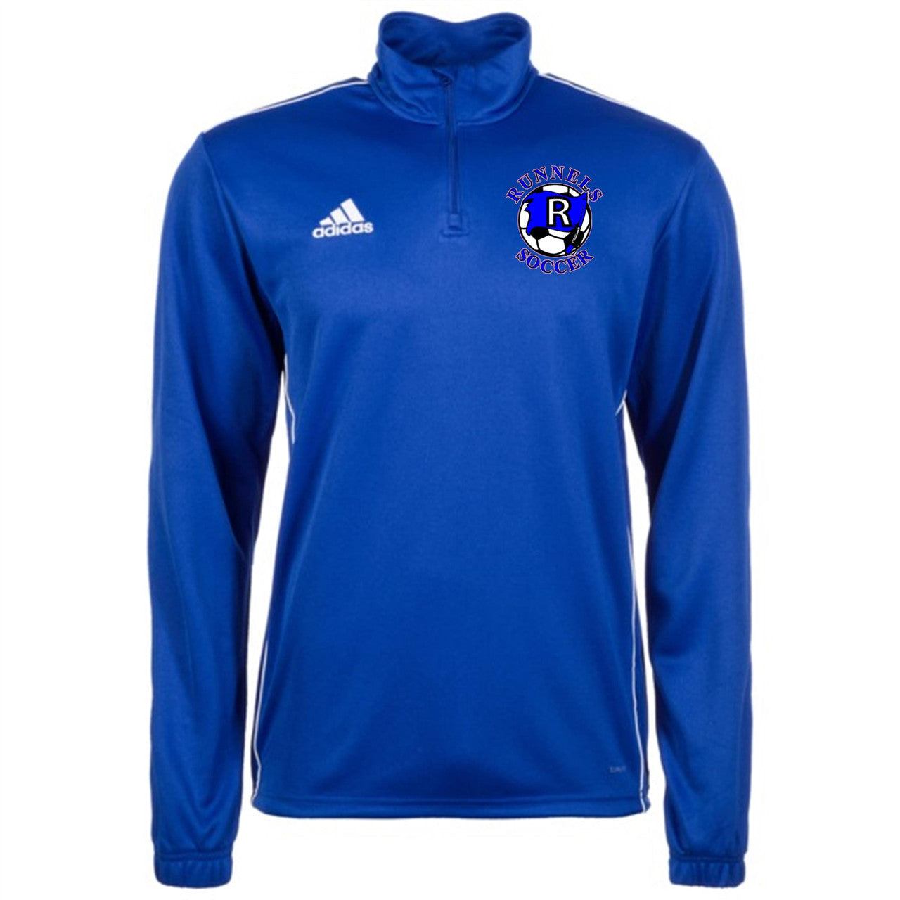 adidas Runnels Core 18 Training Top - Royal T-Shirts Mens Small Bold Blue - Third Coast Soccer