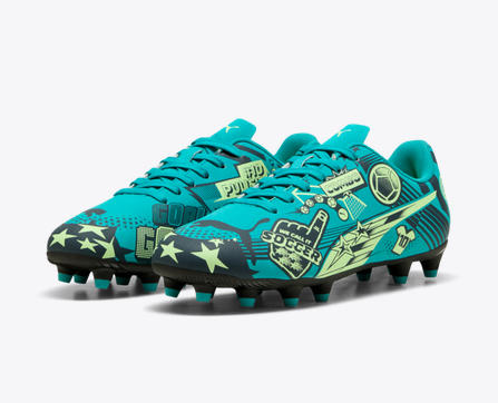 PUMA ULTRA CP LEGACY FG/AG JR - Deep Aqua/Marine Blue/Speed Green Youth Footwear Green/Blue Youth 8 - Third Coast Soccer
