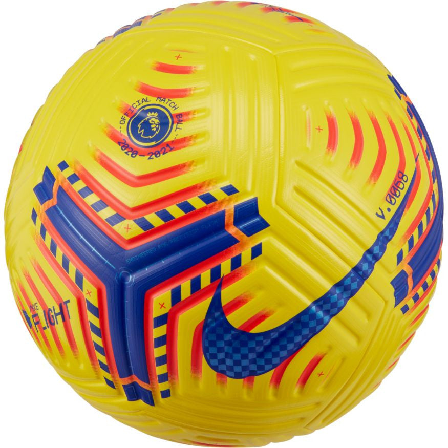 Nike Premier League Flight Merlin Balls Size 5 Yellow/Laser Crimson/Purple - Third Coast Soccer