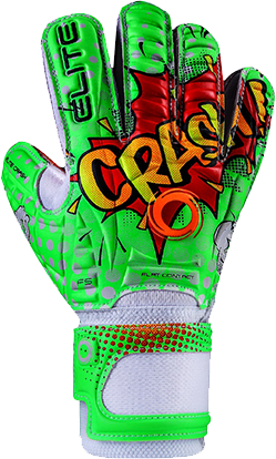 Elite Crash Youth Goalkeeper Gloves Gloves Neon Green Size 6 - Third Coast Soccer
