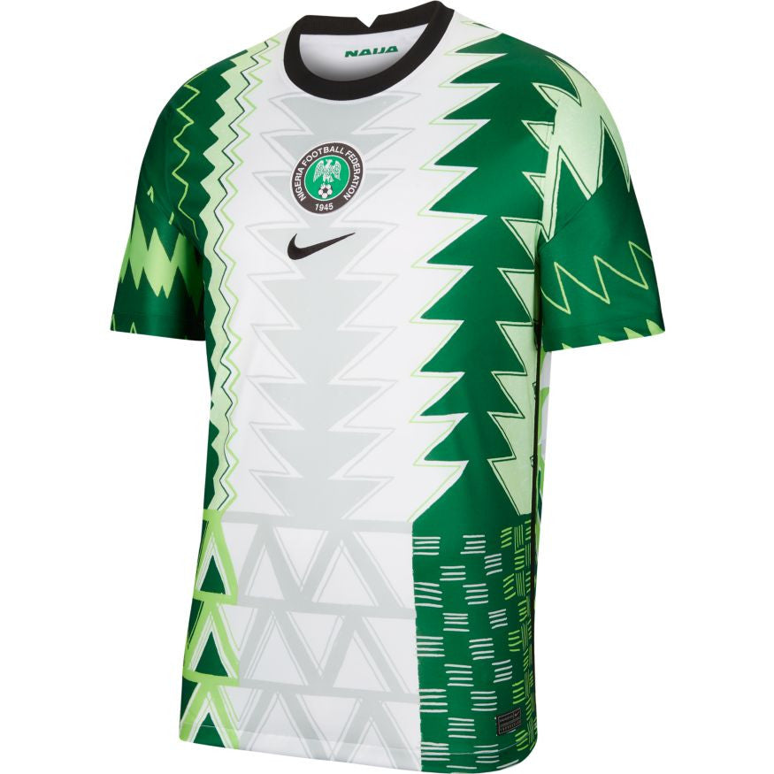 NIKE NIGERIA HOME JERSEY 2020 International Replica Mens Small White/Black - Third Coast Soccer