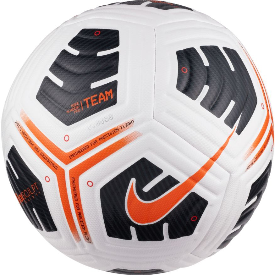 Nike Academy Pro Team Ball - White/Black/Orange Balls White/Black/Orange Size 4 - Third Coast Soccer