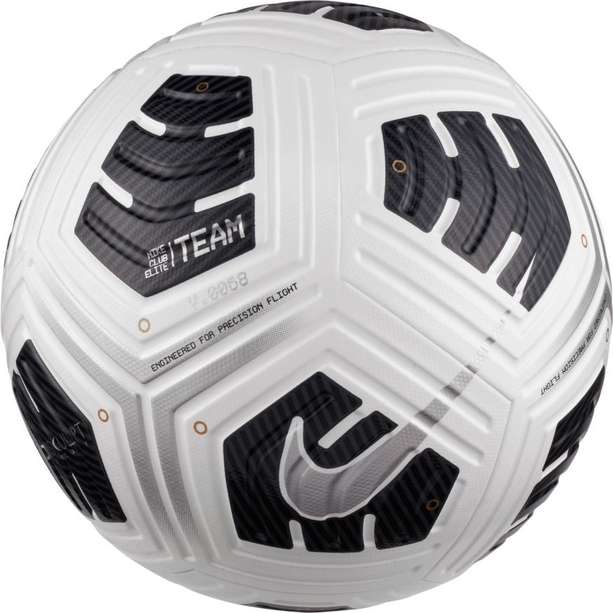 Nike NFHS Club Elite Team Ball - White/Black/Silver Balls White/Black/Met Silver Size 5 - Third Coast Soccer