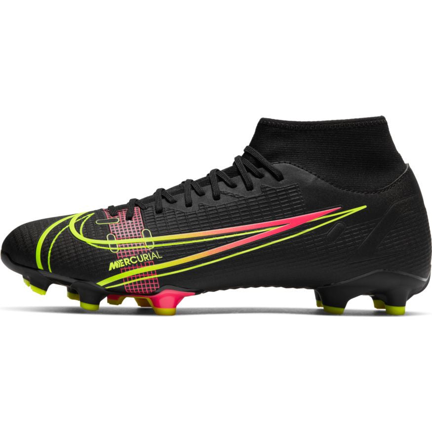 Nike Mercurial Superfly 8 Academy Fg - Black/Cyber Mens Firm Ground Black/Cyber Off Noir Mens 6 - Third Coast Soccer