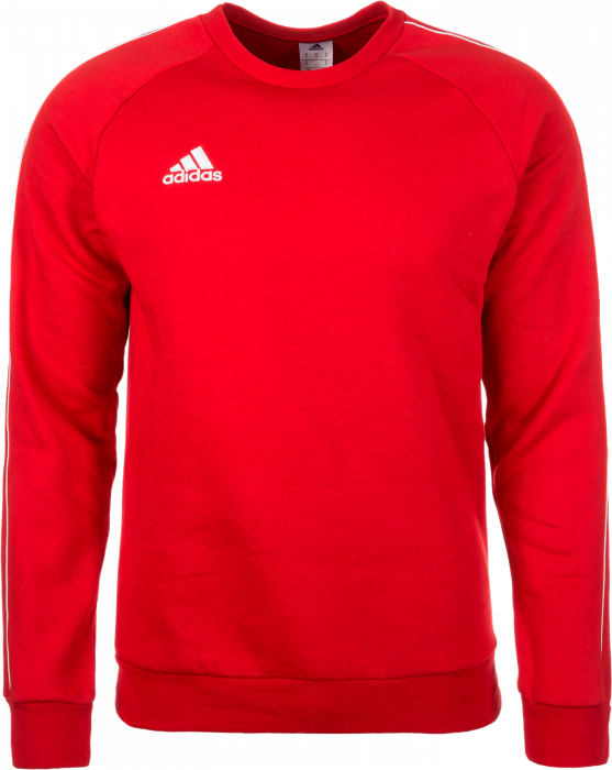 adidas Men's Core 18 Sweatshirt - Red Warm-Ups Power Red/White Mens Small - Third Coast Soccer
