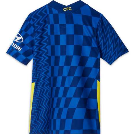 Nike Youth Chelsea Fc Home Jersey - 21/22 Club Replica Youth Medium Lyon Blue/Opti Yellow - Third Coast Soccer