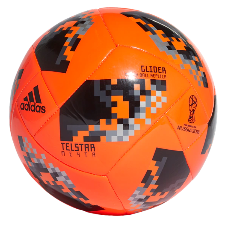 adidas Telstar 18 World Cup KO Glider Ball - Solar Red/Black Balls Size 5 Solar Red/Black - Third Coast Soccer