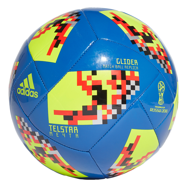 adidas Telstar 18 World Cup Ko Glider Ball - Hi-Res Blue/Black Balls Size 5 Hi-Res Blue/Black - Third Coast Soccer