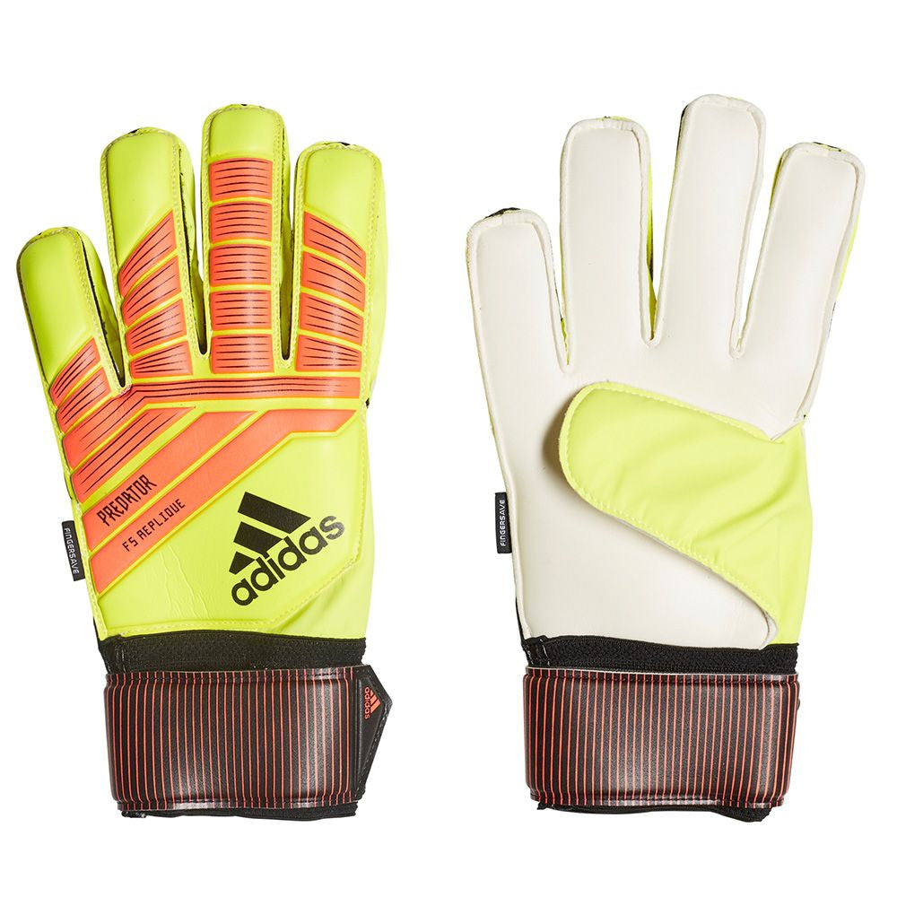adidas Predator FS Replique - Solar Yellow/Solar Red/Black Gloves Solar Yellow/Solar Red/Black Size 11 - Third Coast Soccer