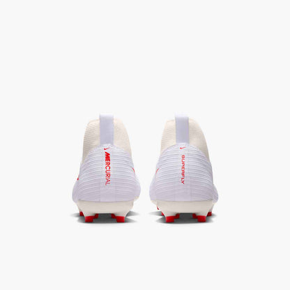 Nike Junior Mercurial Superfly 11 Academy FG/MG - White/Crimson