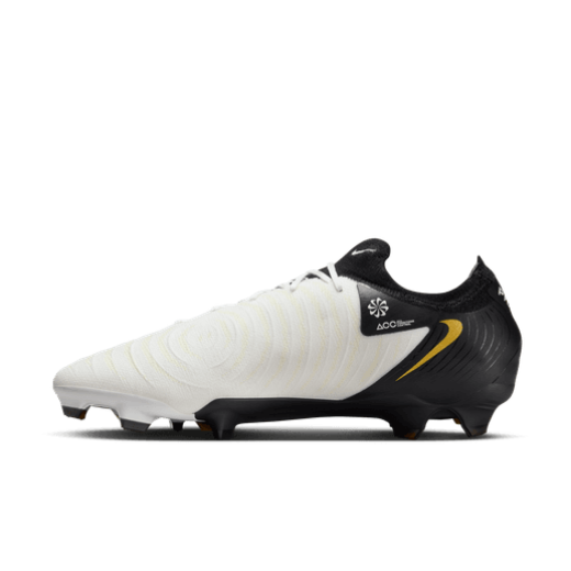 Nike Phantom GX II Pro FG - White/Black/Gold Mens Footwear   - Third Coast Soccer