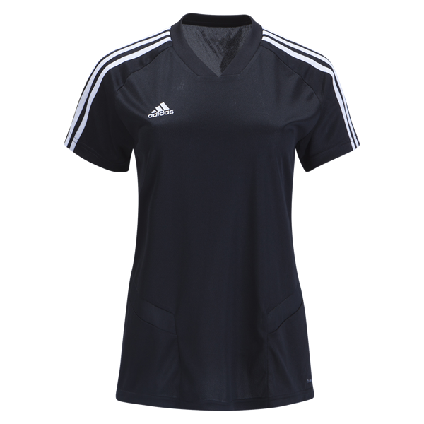 adidas Women'S Tiro 19 Training Jersey Jerseys Womens Extra Small Black/White - Third Coast Soccer