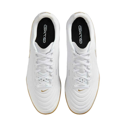 Nike Tiempo Reactgato IC - White/Metallic Gold Men's Footwear - Third Coast Soccer