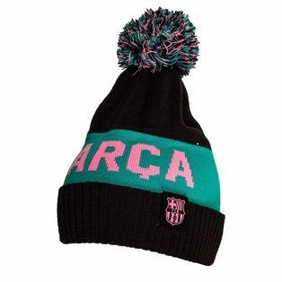Nike Fc Barcelona Pom Beanie - Black/Pink Hats Black/Pink Beam  - Third Coast Soccer