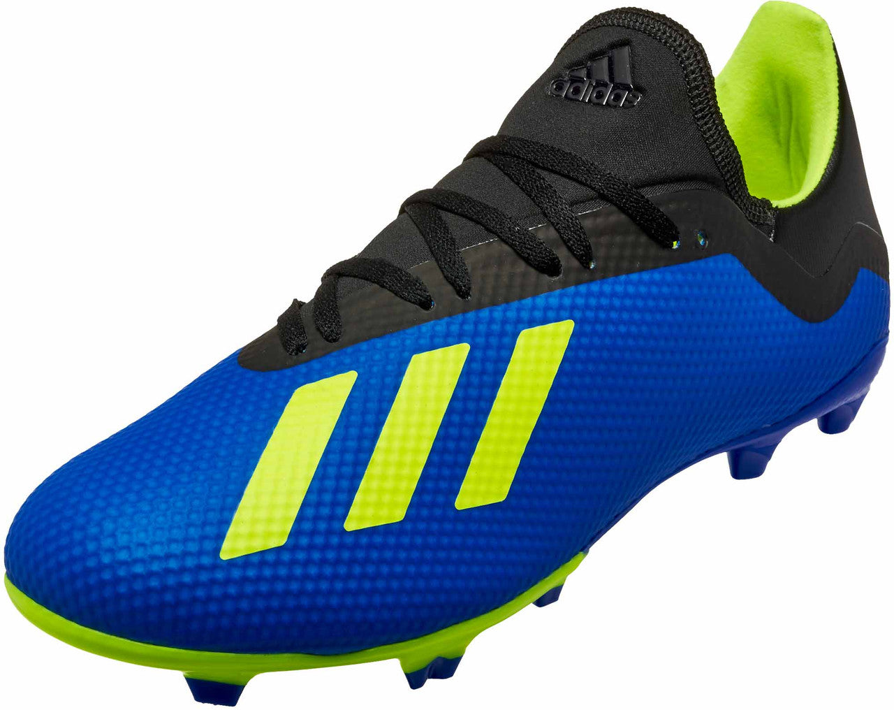 adidas X 18.3 Fg - Blue/Solar Yellow/Black Mens Firm Ground Emode/Emode/Emode Mens 10.5 - Third Coast Soccer