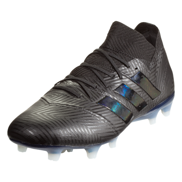 adidas Nemeziz 18.1 FG - Black/Black/White Mens Firm Ground Black/Black/White Mens 6.5 - Third Coast Soccer