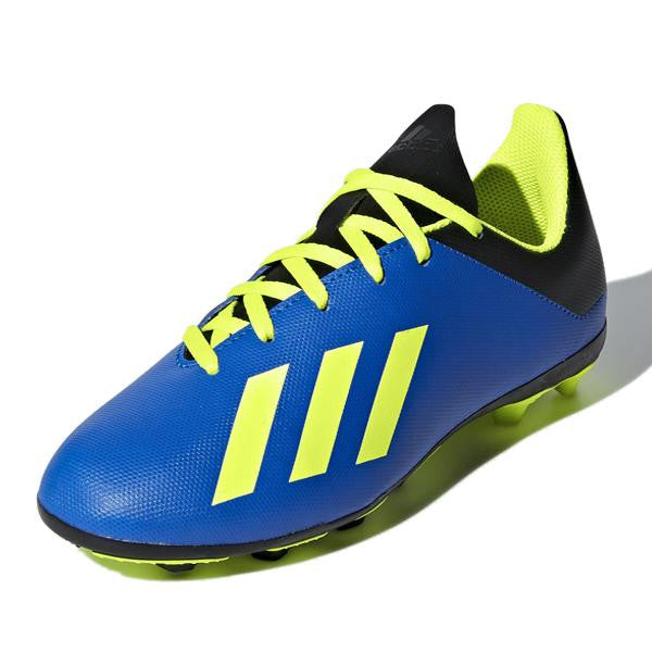 adidas Junior X 18.4 FxG - Blue/Solar Yellow/Black Youth Firm Ground Emode/Emode/Emode Youth 1 - Third Coast Soccer