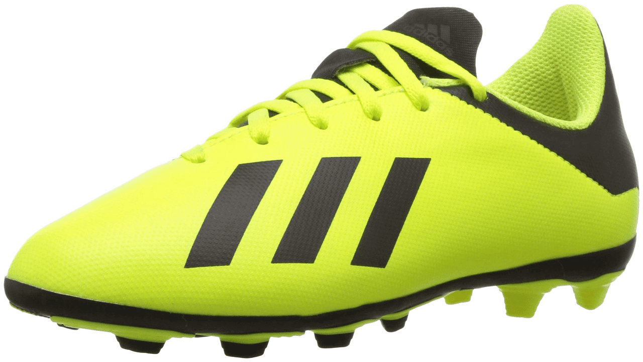 adidas Junior X 18.4 Fxg - Solar Yellow/Black Youth Firm Ground Youth 1 Solar Yellow/Black - Third Coast Soccer