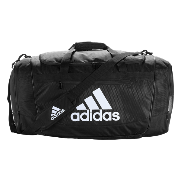 adidas Defender Iii Medium Duffel Bags Black/Silver  - Third Coast Soccer