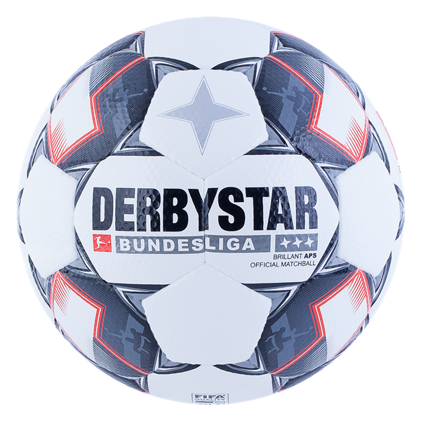 Select Derbystar Brilliant APS 2018 Ball Balls Size 5 White/Black/Red - Third Coast Soccer