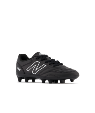 New Balance 442 V2 Academy Junior FG - Black/White - WIDE Youth Footwear - Third Coast Soccer