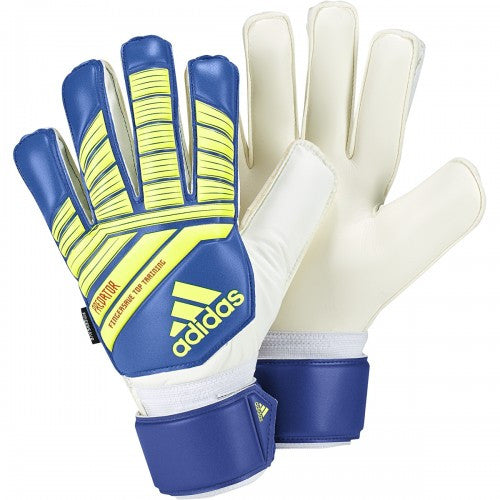 adidas Predator Top Training Fingersave GK Glove - Football Blue/Bold Blue/Solar Yellow Gloves Size 11 Football Blue/Blue/Yellow - Third Coast Soccer