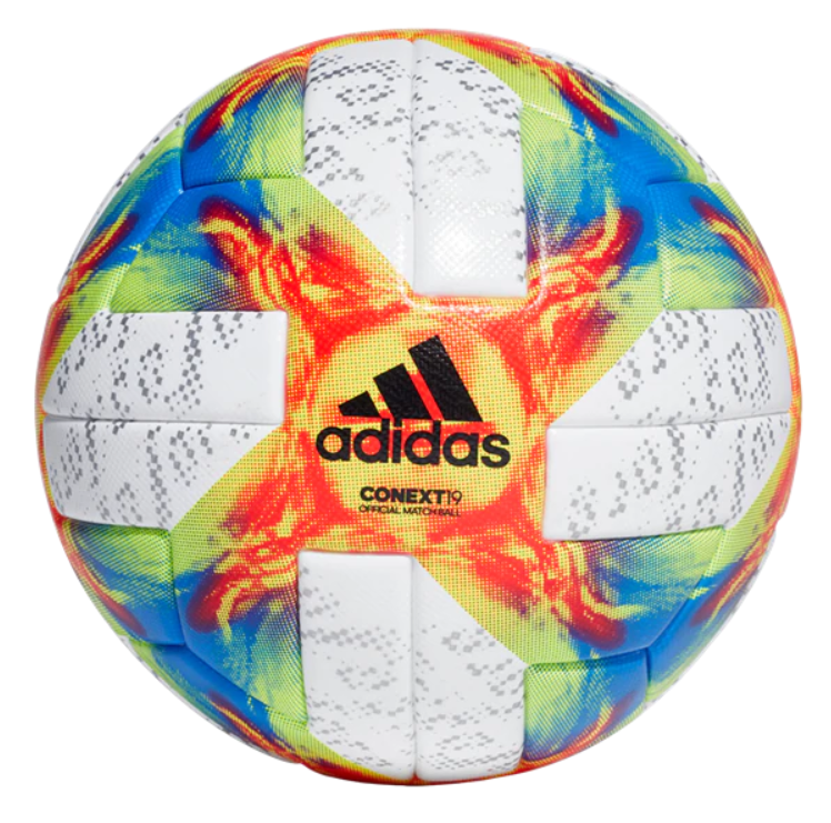 adidas Conext19 Official Match Ball - White/Solar Yellow/Solar Red Balls Size 5 White/Solar Yellow/Solar Red - Third Coast Soccer