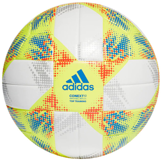 adidas Conext19 Top Training Ball Balls Size 5 White/Yellow/Red/Blue - Third Coast Soccer