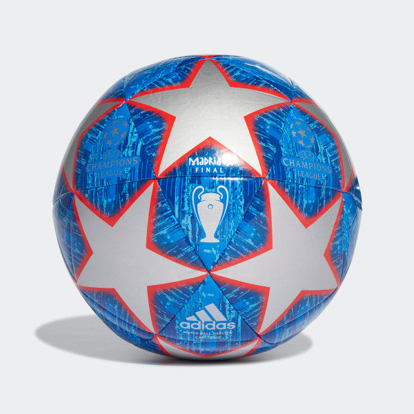 adidas Finale Madrid Capitano Ball - Silver Metallic/Bold Blue/Football Blue Balls Size 5 Metallic Silver/Blue/Blue - Third Coast Soccer