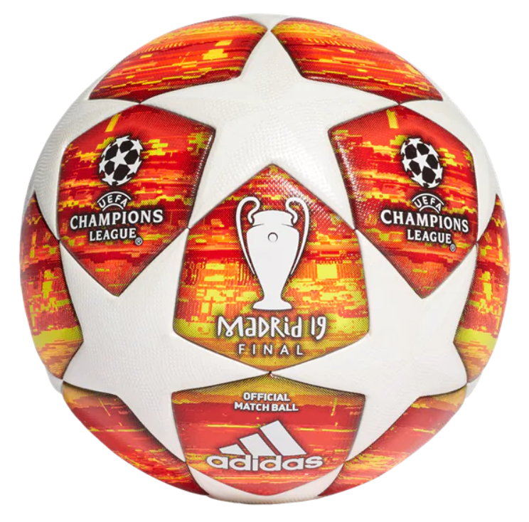 adidas Finale Madrid 19 Official Match Ball - White/Active Red/Scarlet Balls Size 5 White/Active Red/Scarlet - Third Coast Soccer